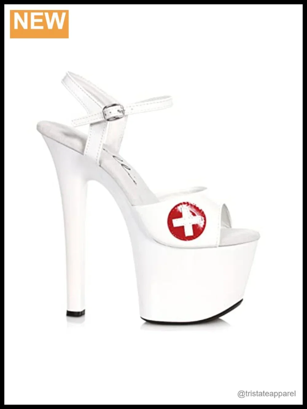 Platform Heeled Nurse Sandal Stiletto Costume